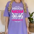 Proud Mom Of 2019 Graduate Class 2019 Tshirt Graduation Women's Comfort Colors T-Shirt Violet