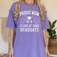 Proud Mom Of a 2019 Graduate Graduation Women's Comfort Colors T-Shirt Violet