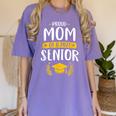 Proud Mom Of A 2021 Senior Shirt Class Graduation 2021 Mommy Women's Comfort Colors T-Shirt Violet