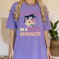 Proud Mom Of a 2024 Graduate Floral Flower Family Graduation Women's Comfort Colors T-Shirt Violet