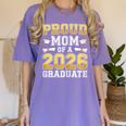 Proud Mom Of A 2026 Graduate Shirt Class Of 2026 Graduation Women's Comfort Colors T-Shirt Violet