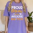 Proud Mom Of An Awesome Rad Tech Graduation Matching Family Women's Comfort Colors T-Shirt Violet