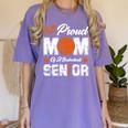 Proud Mom Of a Basketball Senior Class Of 2026 Graduation Women's Comfort Colors T-Shirt Violet