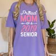 Proud Mom Of A Class 2019 Senior T Shirt Graduation Women's Comfort Colors T-Shirt Violet