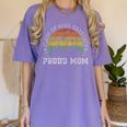 Proud Mom Of a Class Of 2021 Graduate Senior 21 Graduation Women's Comfort Colors T-Shirt Violet