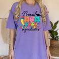 Proud Mom Class Of 2025 Kindergarten Graduate Graduation Women's Comfort Colors T-Shirt Violet