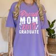 Proud Mom Of The Graduate Senior Class 2019 Graduation Party Women's Comfort Colors T-Shirt Violet