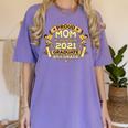 Proud Mom Graduation Of 8th Grade Graduate Women's Comfort Colors T-Shirt Violet