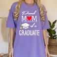 Proud Mom Of A High School Graduation Senior Mom Shirt Women's Comfort Colors T-Shirt Violet