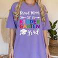 Proud Mom Of A Kindergarten Grad Shirt Graduation Women's Comfort Colors T-Shirt Violet