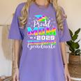Proud Mom Of Kindergarten Graduate 2025 Graduation Mom Women's Comfort Colors T-Shirt Violet