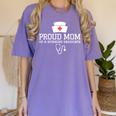 Proud Mom Of a Nursing Graduate Nurse Senior 2026 Graduation Women's Comfort Colors T-Shirt Violet