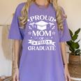 Proud Mom Of PhD Graduate Doctorate Graduation Women's Comfort Colors T-Shirt Violet