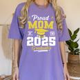 Proud Mom Of Two Class Of 2025 Graduates Twins Graduation Women's Comfort Colors T-Shirt Violet