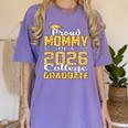 Proud Mommy Of A 2026 College Graduate Shirt Graduation Women's Comfort Colors T-Shirt Violet