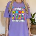 Proud NANA Of a 2025 Kindergarten Graduate Graduation Women's Comfort Colors T-Shirt Violet
