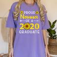 Proud Nanna Of 2020 Graduate Class Of 2020 Graduation Women's Comfort Colors T-Shirt Violet