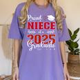 Proud Niece Of a Class Of 2025 Graduate For Graduation Women's Comfort Colors T-Shirt Violet