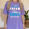 Proud Papaw Class Of 2023 PHD Graduate Doctorate Graduation Women's Comfort Colors T-Shirt Violet