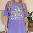 Proud Parent Of Kindergarten Graduate 2024 Graduation Parent Premium Women's Comfort Colors T-Shirt Violet