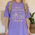 Proud Pawpaw Of A 2026 Senior Graduate Graduation Women's Comfort Colors T-Shirt Violet