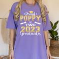 Proud Poppy Of Two 2023 Graduate Class 2023 Graduation Women's Comfort Colors T-Shirt Violet