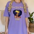Proud Queen PhD Doctorate Degree Graduation T-Shirt Women's Comfort Colors T-Shirt Violet