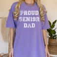 Proud Senior Dad 2019 High School Graduation Shirt Dad Tee Women's Comfort Colors T-Shirt Violet
