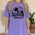 Proud Senior Dad Soccer Class Of 2027 Graduation Graduate Women's Comfort Colors T-Shirt Violet