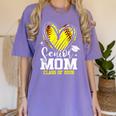Proud Senior Mom Class Of 2026 Softball Graduation Heart Women's Comfort Colors T-Shirt Violet