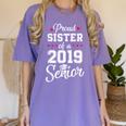 Proud Sister Of a 2019 Senior Graduation T Shirt Women's Comfort Colors T-Shirt Violet
