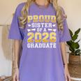 Proud Sister Of A 2026 Graduate Shirt Class 2026 Graduation Women's Comfort Colors T-Shirt Violet