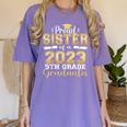 Proud Sister Of 5th Grade Graduate 2023 Family Graduation Women's Comfort Colors T-Shirt Violet
