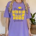 Proud Sister In Law Of 2022 Graduate Class 2022 Graduation Women's Comfort Colors T-Shirt Violet