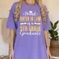 Proud Sister In Law Of 5th Grade Graduate 2023 Graduation Women's Comfort Colors T-Shirt Violet