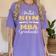 Proud Son Of 2023 Class MBA Graduate Family Graduation Women's Comfort Colors T-Shirt Violet