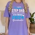 Proud Step Dad Of 5th Grade Graduate 2024 Family Graduation Women's Comfort Colors T-Shirt Violet