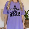 Proud Step Dad Of A Class Of 2018 Tee Graduate Graduation Z1 Women's Comfort Colors T-Shirt Violet
