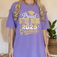 Proud Step Mom Of A Class Of 2025 Graduate Senior Graduation Women's Comfort Colors T-Shirt Violet