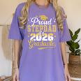 Proud Stepdad Of a Class Of 2026 Graduate Senior Graduation Women's Comfort Colors T-Shirt Violet