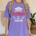 Proud Stepmom Of a 2019 Senior Graduation Family Women's Comfort Colors T-Shirt Violet