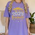Proud Twin Of a 2025 Graduate Team 25 Senior Graduation Women's Comfort Colors T-Shirt Violet