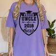Proud Uncle Of a 2018 Grad Graduation Family Women's Comfort Colors T-Shirt Violet