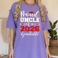Proud Uncle Of A 2026 Graduate Senior Family Graduation Women's Comfort Colors T-Shirt Violet
