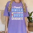 Proud Uncle Of A Class Of 2022 Graduate 22 Senior Graduation Women's Comfort Colors T-Shirt Violet