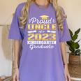 Proud Uncle Of Kindergarten Graduate 2023 Graduation Uncle Women's Comfort Colors T-Shirt Violet