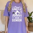 Proud Uncle Of a Soccer Senior 2026 Graduation Women's Comfort Colors T-Shirt Violet
