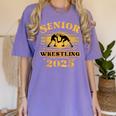 Proud Wrestler Graduation Apparel For Supporters And Seniors Women's Comfort Colors T-Shirt Violet