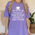 Psychology Major Graduation Women's Comfort Colors T-Shirt Violet