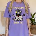 I Puggin' Did It Best Men Women Graduation T-Shirt Women's Comfort Colors T-Shirt Violet